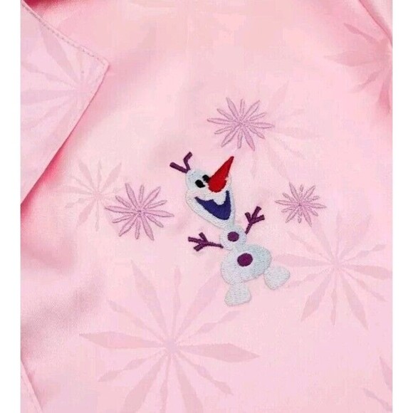 Disney Olaf Sleep Set for Women – Frozen XS New NWOT Pink Satin PJ Sleepwear 110 - Picture 3 of 16